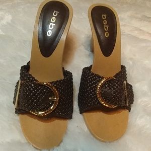 Ukraine Chocolate Brown Bebe heels